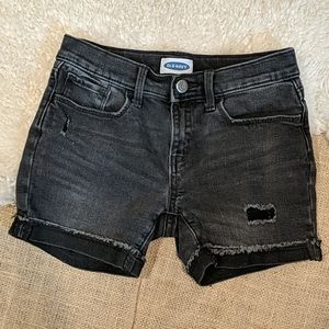 Old Navy Black Distressed Shorts